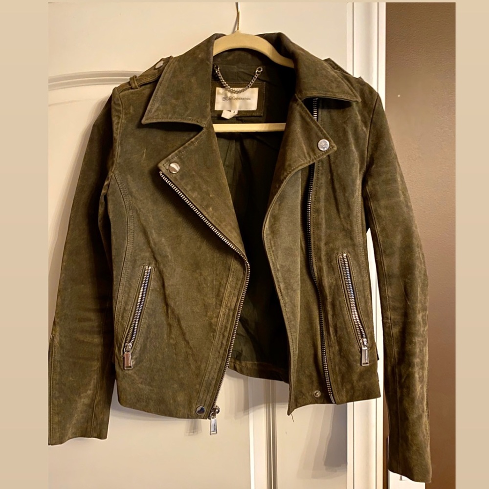 BCBG Generation Moto leather  jacket